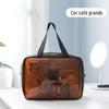 Bolsa de Cosméticos Feminina Transparente de PVC Grande à Prova d'Água Grande Capacidade Portátil para Viagem Armazenamento Necessaire