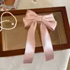 Pinza para el Cabello de Cinta de Lazo de Satén Elegante para Mujeres, Pinza de Pato para Recoger la Mitad del Cabello, Alternativa Segura