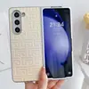 Capa de celular com pintura perolada geométrica degradê 2024 para Samsung Z fol5 dobrável fol4 trendy fol3