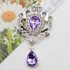 32*60mm Liga Strass Acrílico Coroa Pingente Flor Disco DIY Roupas Acessórios de Cabelo Joias Broche Decorativo Acessórios
