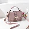 Nova Bolsa de Ombro Feminina Couro Macio Estilo Coreano Versátil Moda Bolsa Transversal Simples Pequena Bolsa Quadrada