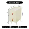 Gabinete de noche de madera maciza para dormitorio Mesa de noche pequeña Gabinete pequeño moderno para el hogar Gabinete de almacenamiento Estante de almacenamiento de noche