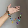 Colar Vintage Boêmio Colorido com Contas de Concha para Mulheres, Corrente Longa Personalizada de Camisola Estilo Étnico de Camada Dupla