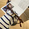 Montura Negra m Mismo Estilo 44 Lisas Modernas Montura para Gafas de Miopía para Mujeres con Caras Pequeñas, Luz Azul Anti-Luz, Montura de Gafas Mismo Estilo que Celebridades de Internet para Estudiantes