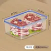 Caixa de Armazenamento Retangular Espessa para Geladeira Doméstica, Caixa Seladora de Alimentos para Freezer com Controle de Tempo, Caixa de Armazenamento de Amostras para Uso Comercial