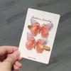 Pinza para el pelo 3D con pedrería degradado de mariposa 2026 para niñas, pinza lateral que no daña, accesorio para el pelo estilo princesa china para cabello suelto
