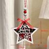 Navidad Transfronteriza Cuadros Rojos Colgante Letra Británica Arreglo Ambiente Árbol de Navidad Regalo DIY Decoración Caja de Regalo