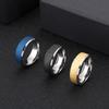 Anillo de moda simple de acero inoxidable Anillo de pulsera creativo y dominante para hombre europeo y americano acero de titanio anillo de arena dorada