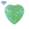 Anillo de ópalo sintético en forma de melocotón con gema Huagang, piedra desnuda de ópalo artificial en forma de corazón, ópalo Op 11