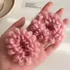 Elástico de Cabelo Donut de Lã Colorido, Feito à Mão, Engrossado, Alargado, Scrunchie de Alta Elasticidade, Corda de Cabelo para Rabo de Cavalo para Outono e Inverno
