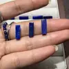 Acessórios de Coluna Pequena de Lápis Lazúli Natural, Acessórios DIY Feitos à Mão, Acessórios para Colar de Joias Artesanais, Acessórios para Joias de Lápis Lazúli