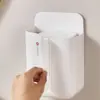 Caja de almacenamiento de pañuelos sin perforación, nueva caja de pañuelos para inodoro, caja de pañuelos de pared para uso doméstico para sala de estar y baño