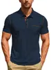 Camiseta de manga corta para hombre de talla europea, nueva de verano, superventas europea y americana de Temu, polo deportivo casual de comercio exterior