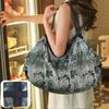 Bolsa de compras plegable, portátil, ultraligera, respetuosa con el medio ambiente, bolsa de almacenamiento, supermercado, gran capacidad, impermeable, bolsa de tela portátil