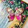 Pequeno Livro Vermelho Internet Celebrante Explosões Borboleta Flor Parede Simulação Flor Cabelo Cartão Phalaenopsis diy Monet Janela Borboleta Flor Decorativa