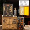 Garrafa de Licor Personalizada Privada Elegante Garrafa de Vinho Purê 500ml Spray Estampagem a Quente Garrafa de Licor Conjunto de Embalagem para Fabricação Caseira