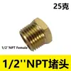 Conector Roscado de Latón NPT de 1/2 pulgada Adaptador de Tubería Macho, Conector Roscado Hexagonal Rosca Exterior NPT de 1"