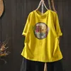 Camiseta de Manga Corta para Mujer 2026 Nuevo Estilo de Verano Moda Casual y Muy Elegante Estampado de Letras Cuello Redondo Top Mht