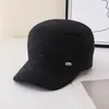 Boné de Baseball Quente Masculino de Inverno, Protetor de Orelha Casual à Prova de Frio, Chapéu Espesso de Algodão para Uso Outdoor para Meia-Idade e Idosos