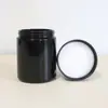 Fabricantes de Garrafas de Vidro Atacado Múltiplas Capacidades Violeta Preto Material À Prova de Luz Frasco para Creme Frasco Cosmético Frasco de Cânhamo