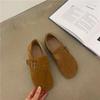 Zapatos Retro Doudou para Mujer 2025 Primavera y Otoño Nuevos Tbottomon Suela Suave Punta Redonda Fondo Plano Zapatos Casuales sin Cordones