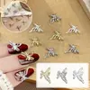 Nueva Joyería Metálica de Mariposa Tridimensional Hueca para Uñas Wearable Fábrica de Joyería para Uñas Decoración de Uñas