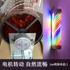 Luz Rotativa LED para Cabeleireiro Motor com Carcaça de Metal Iluminação Giratória Barber Shop Salão de Beleza Caixa de Luz Super Brilhante Pendurado na Parede Impermeável para Exterior