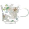 Caneca de vidro vintage de borosilicato de alto valor para meninas Copo de água de alta temperatura doméstico com alça