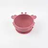 Utensílios de Mesa Desenho Animado Infantil Transfronteiriços Silicone Grau Alimentício para Comida de Bebê Tigela de Comida Prato de Comer para Bebê com Ventosa Anti-Queda
