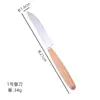 Fabricante Mango de Madera Cubiertos de Acero Inoxidable Madera Maciza Japonesa Cuchara Espesa Tenedor Palillos Cuchara para Helado Batidor Mini para el Hogar