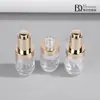 Material de embalagem 30ml frasco com líquido de essência adequado para Lin Qingxuan frasco com tampa de ombro igual frasco conta-gotas com pump frasco de líquido original frasco secundário