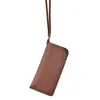 Cordão de Couro Estilo Influenciador Coreano Em Estoque Feito Sob Medida Estojo para Óculos Bolsa Portátil para Pendurar no Pescoço Armazenamento de Óculos