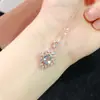 Explosões venda direta pingente natural de água-marinha pedra principal feminina 6x 8mm prata ouro rosa gema pura natural ramo