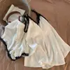 Camisola de verano con shorts de seda helada para mujer, transpirable y fresca, pura y sexy, ropa de casa inteligentemente diseñada