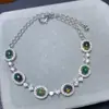 Pulseira feminina europeia preta natural pulseira de opala natural 925 prata 4x 5mm fornecimento ao vivo atacado cor de fogo boa