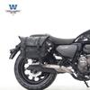 Carro muscle Wolf adequado para Qianjiang flash 150 bolsa lateral bolsa lateral pode ser instalado capacete meio capacete capacete completo com trava quadro de liberação rápida modificação