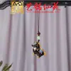 Llavero de Madera Pintada de Caballo del Zodiaco con Colgante de Borla, Colgante de Caballo del Año de Palo de Rosa, Cadena para Teléfono de Caballo de Sándalo Yiming Xianyuan