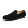Zapatos sin cordones para hombre con aumento de altura oculto, Zapatos pequeños de cuero estilo británico, Zapatos de cuero puntiagudos de gamuza para peinador, Mocasines de gamuza para hombre