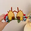 Accesorios para el Cabello de Navidad Pinzas para el Cabello de Reno Lindos para Niños y Adultos Pasadores de Papá Noel Diademas Adornos Pinzas Pequeñas Tocados