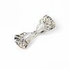 Nueva horquilla de metal de estilo frío con forma de pico de pato ondulado de plata, joyería de mariposa, accesorios para el cabello de mujer, venta al por mayor