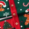 2026 Nuevo Suéter Cardigan de Navidad Hombre de Jengibre Europeo y Americano Otoño e Invierno para Niños y Niñas Chaqueta de Punto para Bebé Ropa Exterior