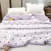 Bestseller de Transmissão ao Vivo26 Novos Designs Colcha de Algodão Bolha Estampada, Colcha de Ar Condicionado de Verão, Colcha Dupla para Primavera-Outono para Dormitórios Estudantis