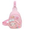 Bolsa de Pecho de Dibujos Animados Anime de Gama Alta para Niña Bolso de Hombro de Moda con Costuras para Salidas Nylon con Letras Bolsa de Pecho para Niños