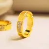 Novo Anel de Abelha Banhado a Ouro com Diamantes para Mulheres da Xiaohongshu, Estilo Nicho de Luxo, Anel Fechado para Dedo Indicador, Suprimento para Transmissão ao Vivo
