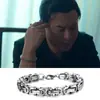Pulseira Masculina Tendência Alta Qualidade Crazy High Qiqiang Mesmo Estilo Masculino Europeu e Americano Corrente Cubana Versátil Corrente Imperador Pulseira Personalizada