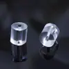 Plug de ouvido transparente para hambúrguer anti-queda não alérgico tampões de ouvido brincos brincos plug de couro acessórios de ouvido atacado