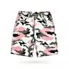 Shorts Jeans Camuflado de Verão Tendência Americano Retro Masculino e Feminino de Comprimento Médio Soltos Retos Casuais de Perna Larga