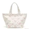 Bolsa de Lona Floral Estilo Coreano, Bolsa de Compras Térmica, Bolsa Portátil Casual para Picnic, Personalización de Fábrica