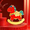 Abridor de Botellas de Carrusel Souvenir del Año del Caballo Imán para Nevera Estilo Chino Temática de Caballo Éxito en 2026 Caballo del Zodiaco Propicio Personalizado