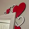 Moldura de Porta de Madeira com Logo de Coração para o Dia dos Namorados Transfronteiriço Canto de Porta Adereços de Cenário para Decoração de Festa de Feriado